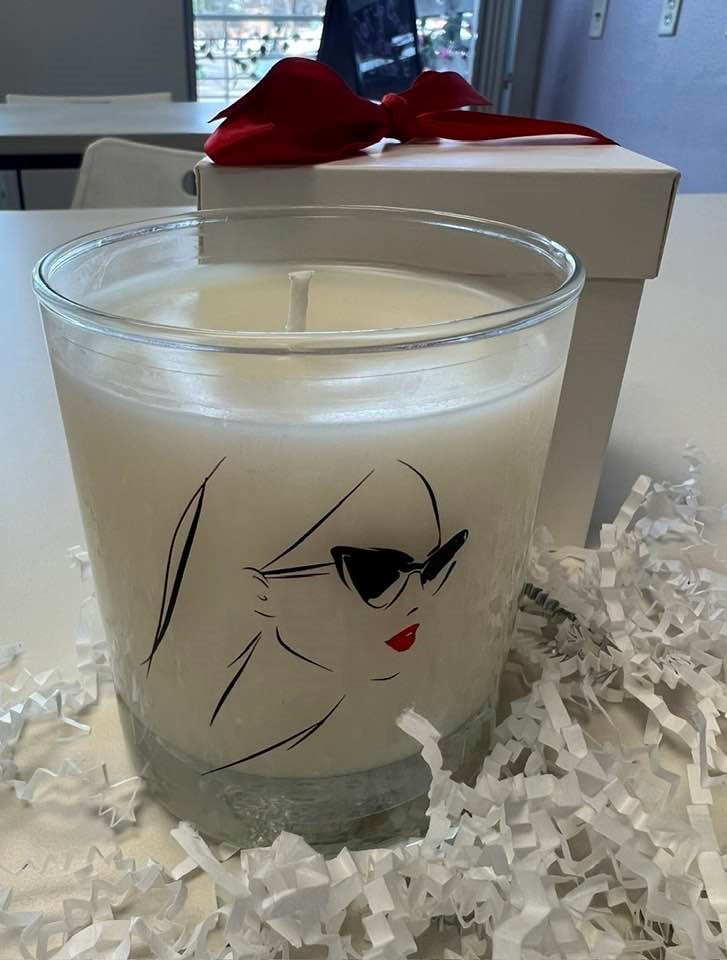 White Inspiring Woman Candle